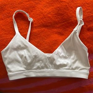 Vitality white sports bra